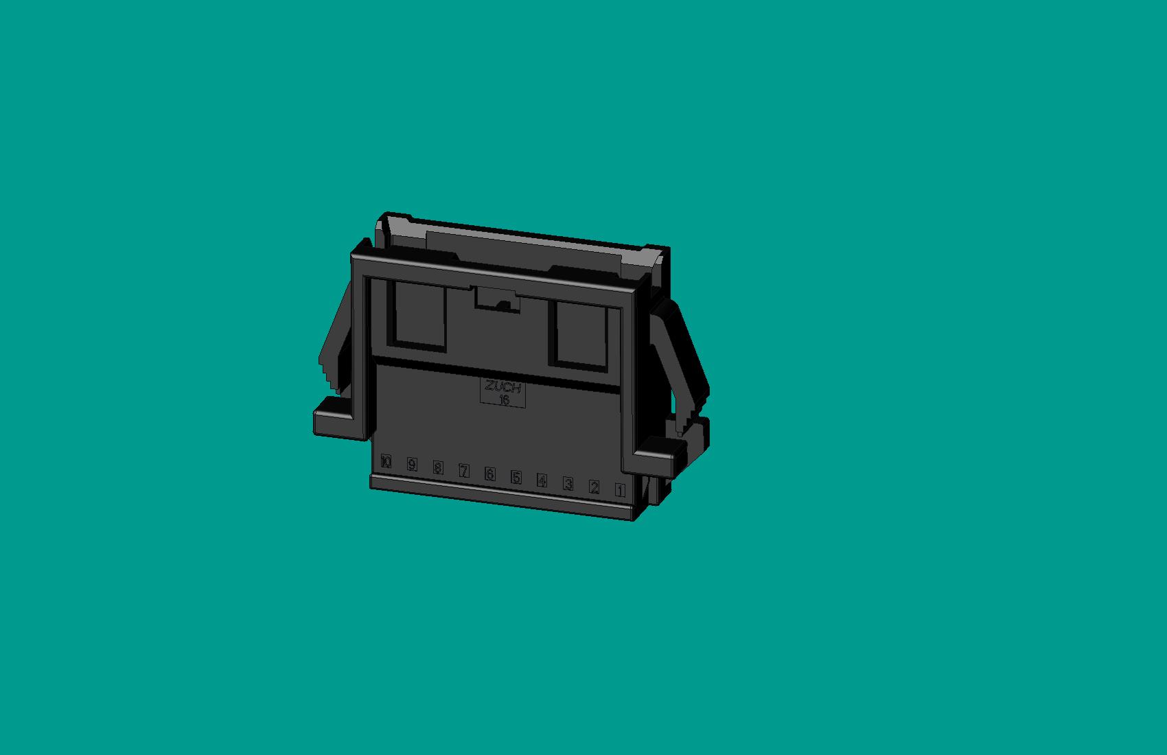 2.0間距，PNIRR-10V-S(帶鎖定面板)黑色