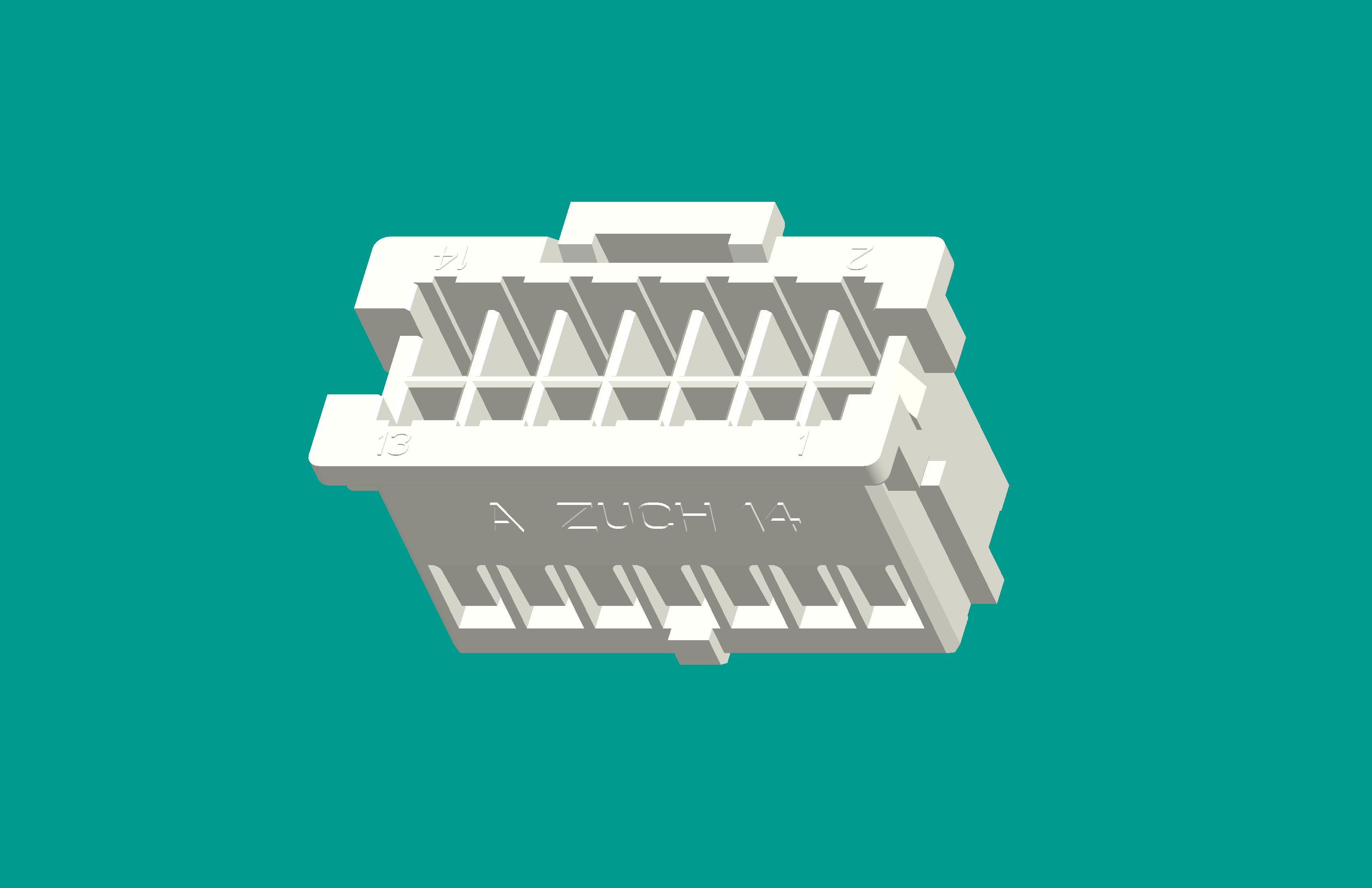 XAD-2×7PD白色 PA66普通