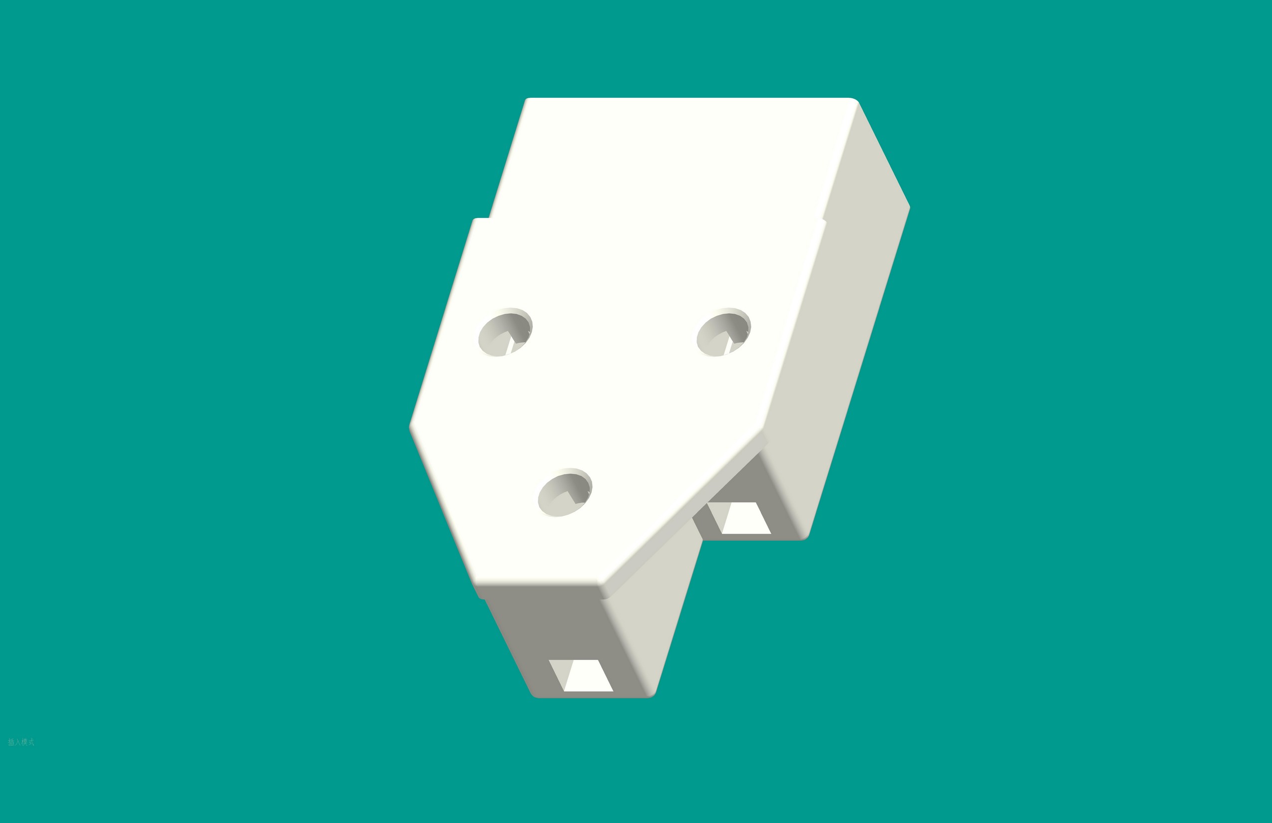 壓縮機塑件-3孔(不帶耳)-PBT+GF