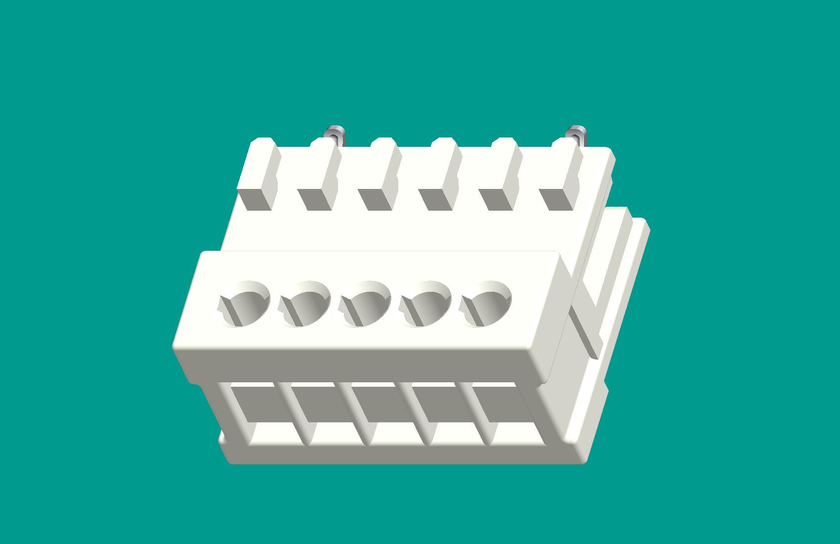 RAST2.5孔座5位(空第2,3,4位)高灼熱絲